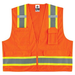 8248Z S/M Orange 2-Tone Surveyors Vest Type R Class 2 - Benchmark Tooling