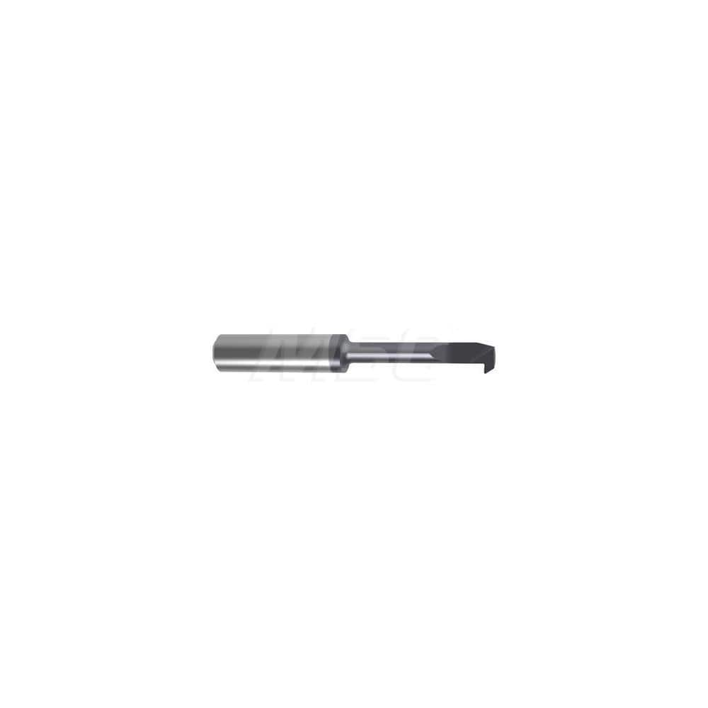 Back Boring Bar: 0.2756″ Min Bore, 1.8504″ Max Depth, Left Hand Cut, Carbide 2.8346″ OAL, 0.0079″ Corner Radius