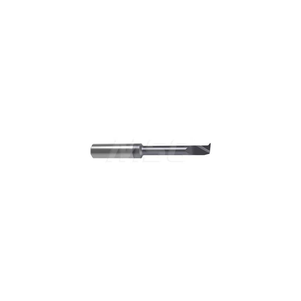 Internal Boring Bar: 0.2756″ Min Bore, 1.8504″ Max Depth, Right Hand Cut, Carbide 2.8346″ OAL, 0.0039″ Corner Radius