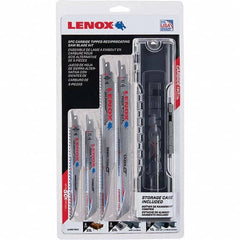 Lenox - Reciprocating Saw Blade Sets Blade Material: Carbide Tipped Minimum Blade Length (Inch): 6 - Benchmark Tooling