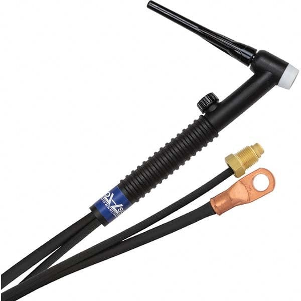 PRO-SOURCE - 150 Amp 25' Rubber Outfit 17FV Air Cooled TIG Welding Torch Kit - Benchmark Tooling