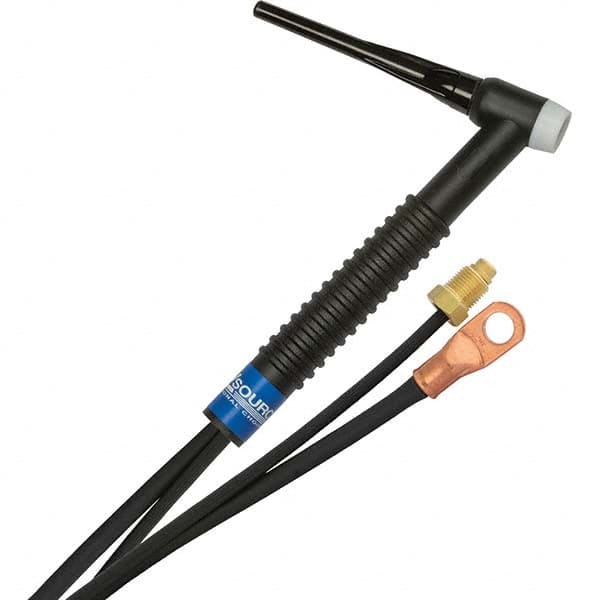 PRO-SOURCE - 150 Amp 12-1/2' Rubber Outfit 17F Air Cooled TIG Welding Torch Kit - Benchmark Tooling