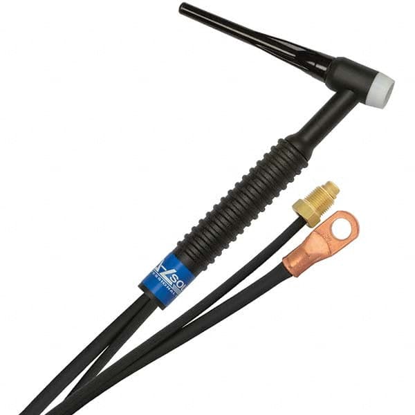 PRO-SOURCE - 150 Amp 12-1/2' Rubber Outfit 17 Air Cooled TIG Welding Torch Kit - Benchmark Tooling