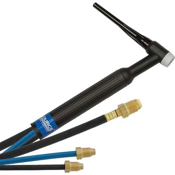 PRO-SOURCE - 350 Amp 25' Rubber Outfit 18F Water Cooled TIG Welding Torch Kit - Benchmark Tooling