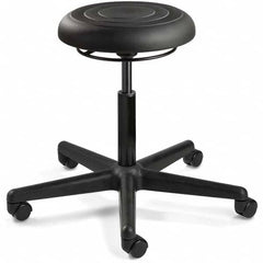 Bevco - Swivel & Adjustable Stools Type: Adjustable Backless Stool Base Type: Black Nylon Base - Benchmark Tooling