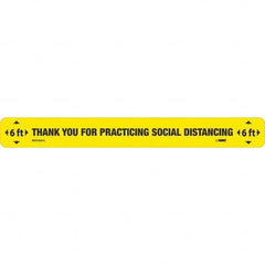 NMC - "Thank You for Practicting Social Distancing" Adhesive-Backed Floor Sign - Benchmark Tooling