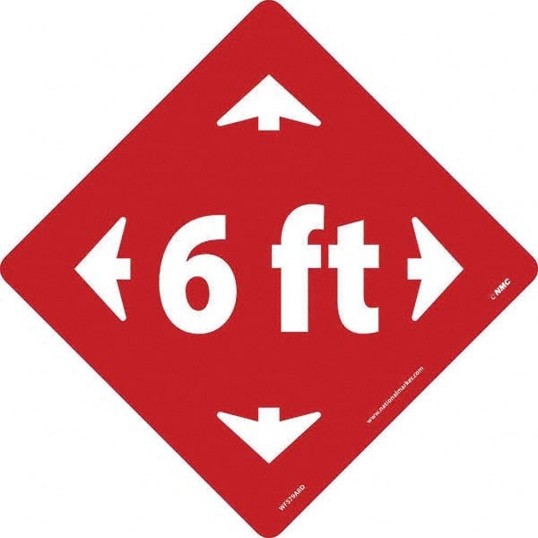 NMC - "6 ft" Adhesive-Backed Floor Sign - Benchmark Tooling