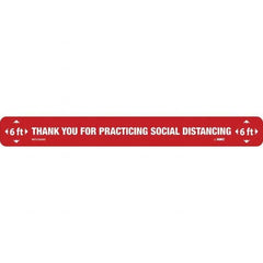 NMC - "Thank You for Practicting Social Distancing" Adhesive-Backed Floor Sign - Benchmark Tooling