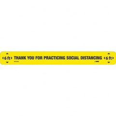 NMC - "Thank You for Practicting Social Distancing" Adhesive-Backed Floor Sign - Benchmark Tooling