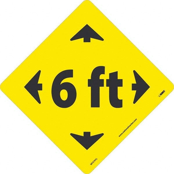 NMC - "6 ft" Adhesive-Backed Floor Sign - Benchmark Tooling