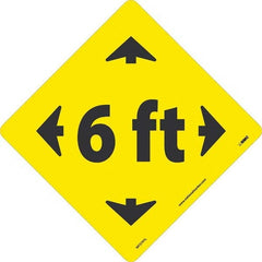 NMC - "6 ft" Adhesive-Backed Floor Sign - Benchmark Tooling