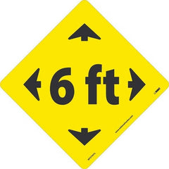 NMC - "6 ft" Adhesive-Backed Floor Sign - Benchmark Tooling