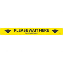 NMC - "Please Wait Here" Adhesive-Backed Floor Sign - Benchmark Tooling