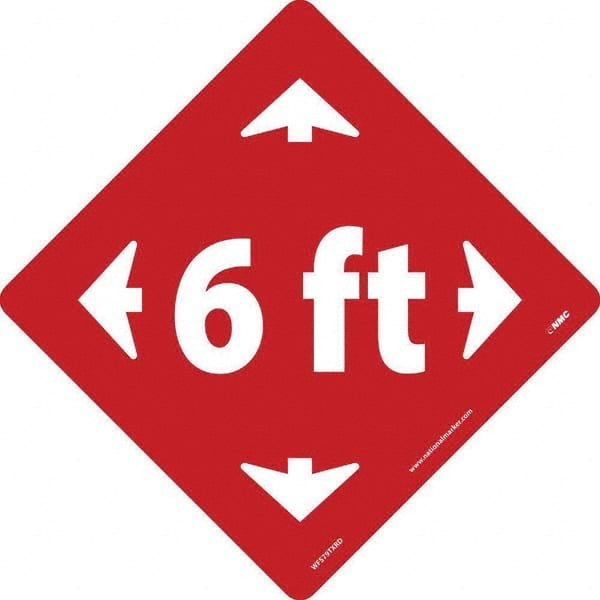 NMC - "6 ft" Adhesive-Backed Floor Sign - Benchmark Tooling
