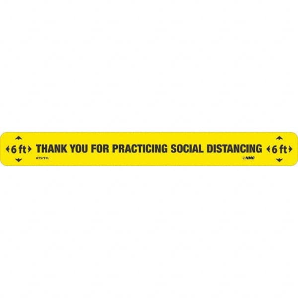 NMC - "Thank You for Practicting Social Distancing" Adhesive-Backed Floor Sign - Benchmark Tooling