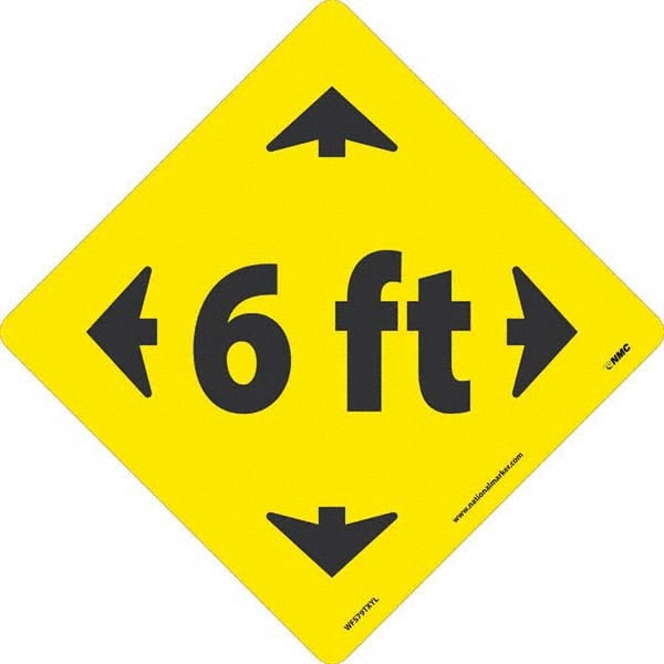 NMC - "6 ft" Adhesive-Backed Floor Sign - Benchmark Tooling