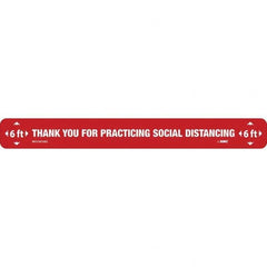NMC - "Thank You for Practicting Social Distancing" Adhesive-Backed Floor Sign - Benchmark Tooling