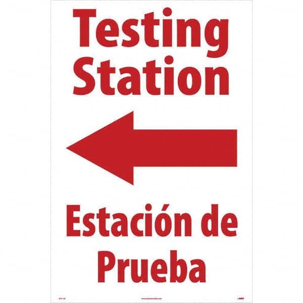 NMC - Cone & A Frame Floor Signs Shape: A-Frame Type: Security & Admittance - Benchmark Tooling