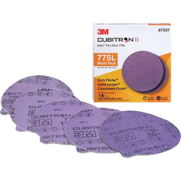 3M - Adhesive-Backed/PSA Discs Disc Diameter (Inch): 5 Abrasive Material: Ceramic - Benchmark Tooling