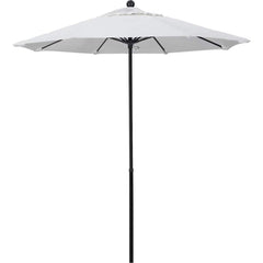 Patio Umbrellas; Diameter (Feet): 7.5; Height (Feet): 7.698; Fabric Color: white; Base Included: No; Canopy Fabric: Olefin; Fade Resistant: Yes; Additional Information: Push Lift; Frame Material: Aluminum