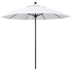 Patio Umbrellas; Diameter (Feet): 9; Height (Feet): 8.583; Fabric Color: Natural; Base Included: No; Canopy Fabric: Pacifica; Fade Resistant: Yes; Additional Information: Push Lift; Frame Material: Aluminum