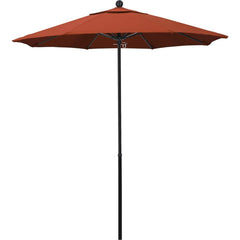 Patio Umbrellas; Diameter (Feet): 7.5; Height (Feet): 7.698; Fabric Color: Sunset; Base Included: No; Canopy Fabric: Olefin; Fade Resistant: Yes; Additional Information: Push Lift; Frame Material: Fiberglass