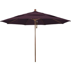 Patio Umbrellas; Diameter (Feet): 11; Height (Feet): 8.917; Fabric Color: Purple; Base Included: No; Canopy Fabric: Pacifica; Fade Resistant: Yes; Additional Information: Pulley Lift; Frame Material: Aluminum