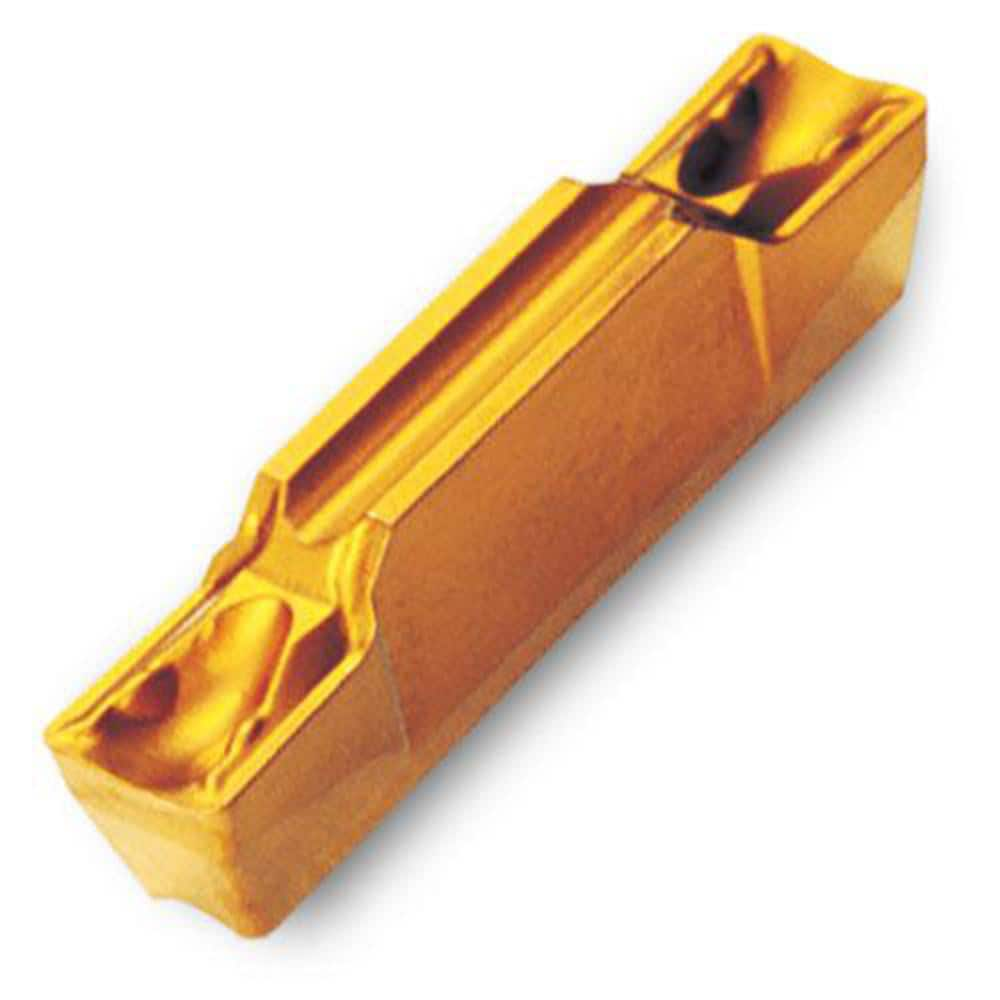 Grooving Insert: TDXUXU-Universal TT9080, Solid Carbide TiAlN & TiN Finish, Neutral, 0.236″ Cutting Width, Series TDXU-E