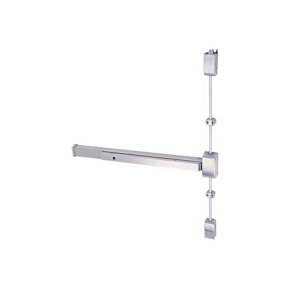 Vertical Bars; Type: Surface Vertical Rod Exit Device; Rating: Grade 1; Hand: Left Hand Reverse; Finish/Coating: Aluminum; Rating: Grade 1; Fits Door Size: 36 to 84 in; Type: Surface Vertical Rod Exit Device