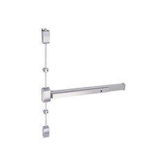 Vertical Bars; Type: Surface Vertical Rod Exit Device; Rating: Grade 1; Hand: Right Hand Reverse; Finish/Coating: Aluminum; Rating: Grade 1; Fits Door Size: 36 to 84 in; Type: Surface Vertical Rod Exit Device