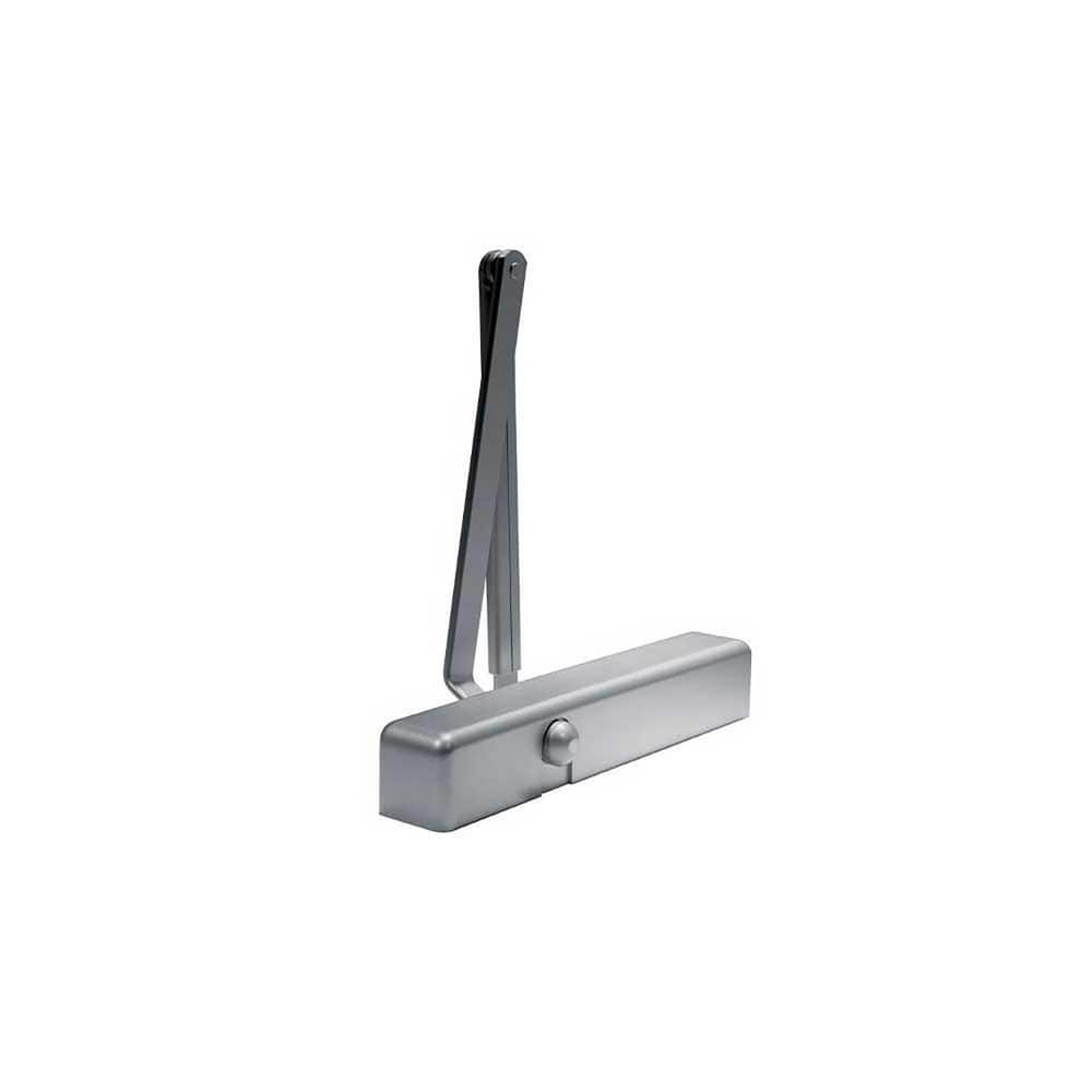 8600 Door Closer Damper: 250 lb Load Capacity Plastic, Aluminum Painted Finish, Non-Handed