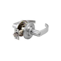 Lever Locksets; Type: Classroom Intruder; Key Type: Keyed Different; Strike Type: ANSI 4-7/8; Finish/Coating: Satin Chrome; Material: Steel; Material: Steel; Door Thickness: 1-3/4″ ™2-1/4″ ™; Backset: 2.75; Lockset Grade: Grade 1; Cylinder Type: Conventio