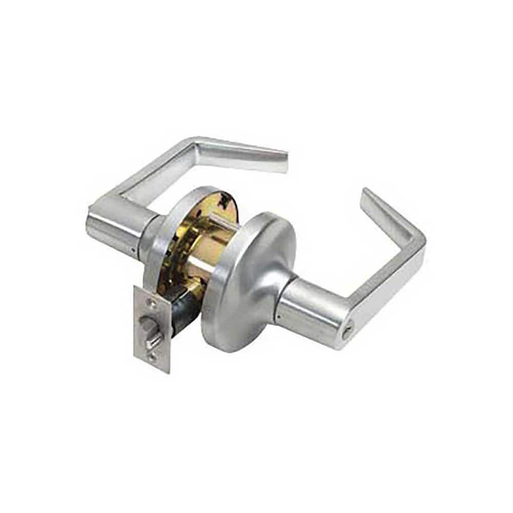 Lever Locksets; Type: Classroom; Key Type: Keyed Different; Strike Type: ASA Strike; Finish/Coating: Satin Chrome; Material: Steel; Material: Steel; Door Thickness: 1-3/8-2; Backset: 2.75; Lockset Grade: Grade 1; Cylinder Type: Conventional; Minimum Order