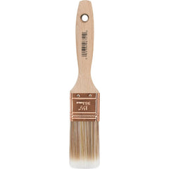 Paint Brush: Nylon Polyester & Synthetic, Synthetic Bristle 5″ Beavertail, Wood Handle, for Latex Flat & Water