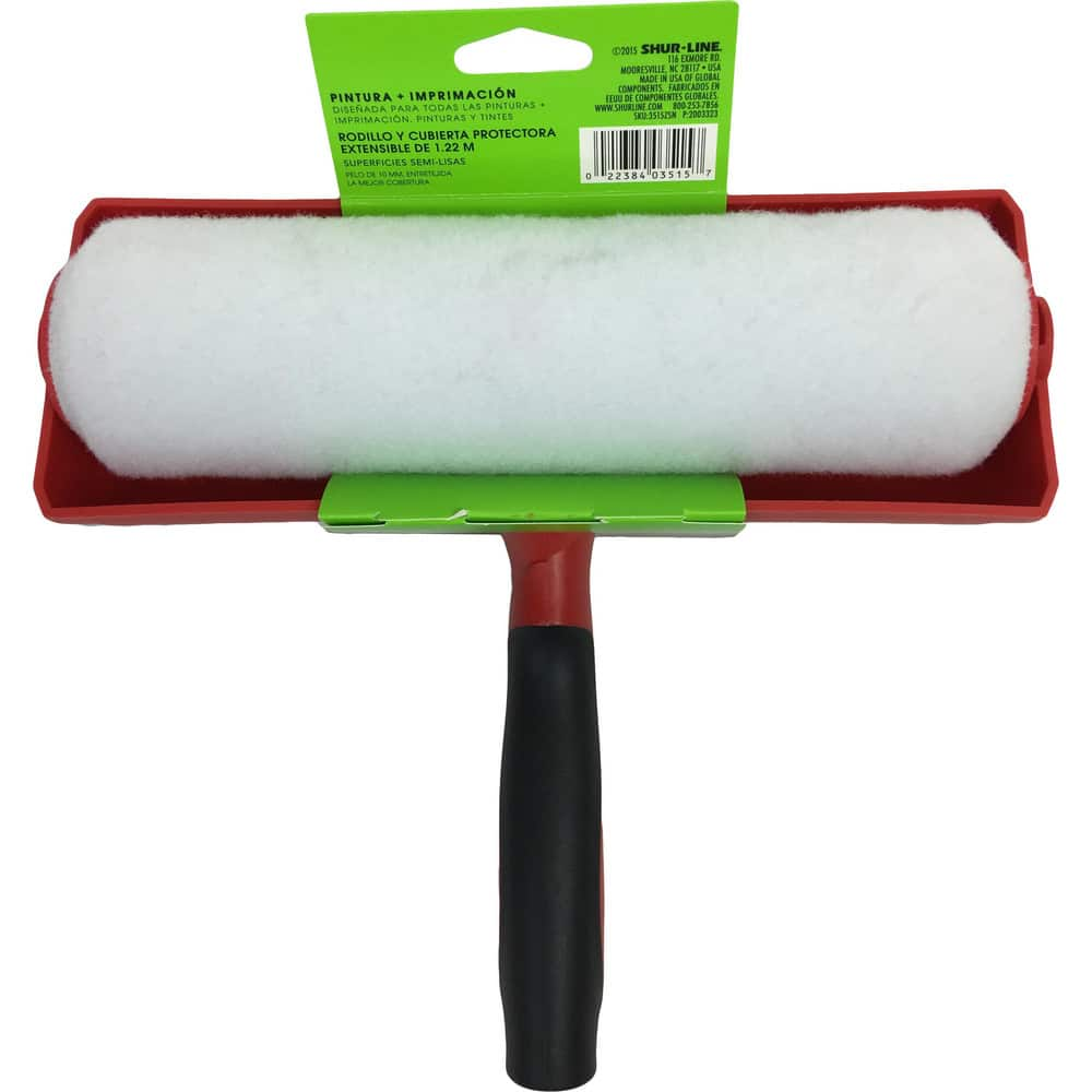 Paint Roller Sets; Type: Roller Frame; Roller Cover; Extension Pole Maintenance Kit; Kit Type: Roller Frame; Roller Cover; Extension Pole Maintenance Kit; Roller Length: 4; Paint Type: Water; Latex Flat Paints; Roller Cover Included: Yes; Includes: Roller