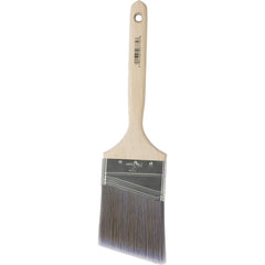 Paint Brush: Polyester, Synthetic Bristle 7-1/2″ Sash, Wood Handle, for Latex Flat & Water