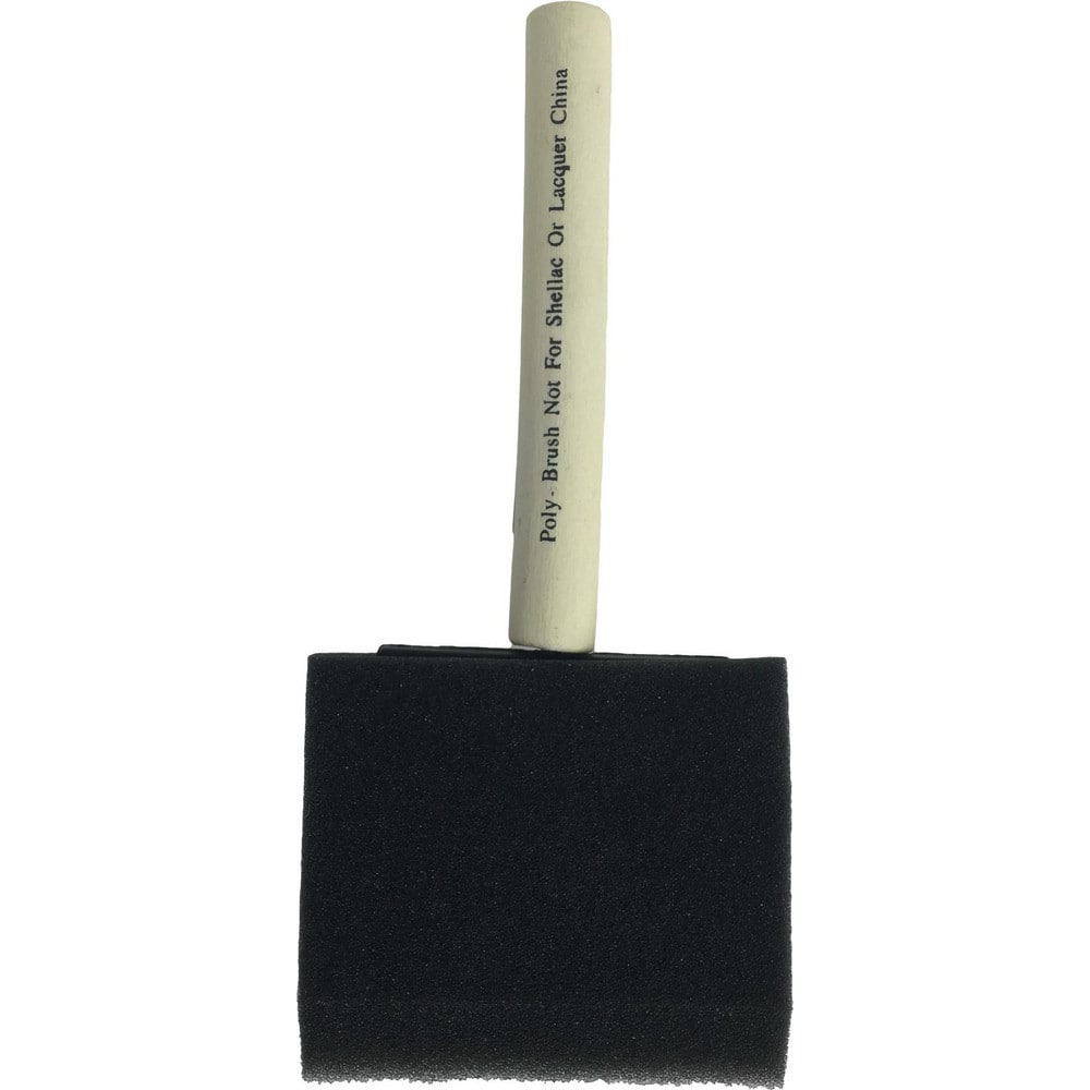 Paint Brush: Foam, Synthetic Bristle 4″ , Wood Handle, for Latex Flat & Oil