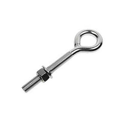 Fixed Lifting Eye Bolt: Without Shoulder, 7,200 lb Capacity, 3/4 ™ Thread, Steel Partially Threaded, 12″ Shank, 4″ Thread Length