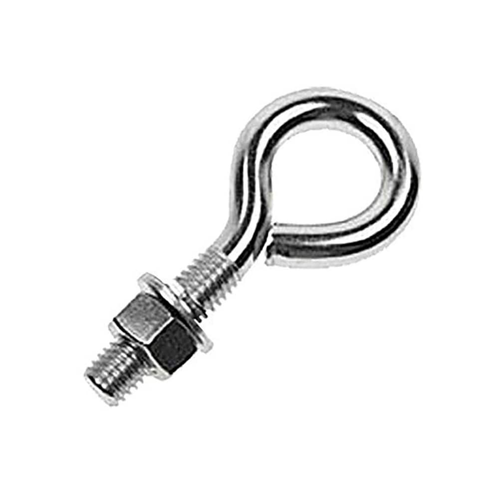 Fixed Lifting Eye Bolt: With Shoulder, 4,700 lb Capacity, 3/4 ™ Thread, Grade 316 Stainless Steel Fully Threaded, 18″ Shank, 18″ Thread Length