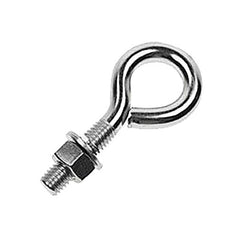 Fixed Lifting Eye Bolt: With Shoulder, 4,700 lb Capacity, 3/4 ™ Thread, Grade 316 Stainless Steel Partially Threaded, 12″ Shank, 12″ Thread Length