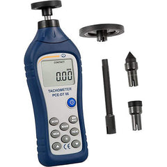 Tachometers; Tachometer Type: Digital Display; Rotary Adapter; Contact; Minimum Measurement (RPM): 50 rpm; Maximum Measurement (RPM): 19999 rpm; Minimum Target Distance: 0 mm; Maximum Target Distance: 0 mm; Accuracy (%): 0.03%; Minimum Resolution (RPM): 0