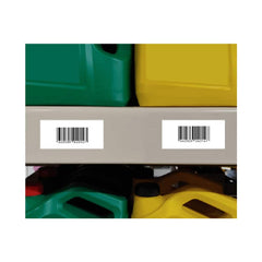 Label: 3″ Wide, 1″ High Permanent Adhesive, Vinyl