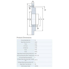 Lathe Chuck Adapter Back Plates; Nominal Chuck Size: 10 in; Mount Type: Slotted Table; Spindle Nose Type: Slotted Table; Chuck Compatibility: 1-151-1000; 1-103-1000; 1-153-1000; 1-101-1000; Through-hole Diameter: 2.7559 in; Chuck Diameter Compatibility: 1