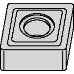 CNMG 433 Double-sided|G TN30P, 3/64″ Corner Radius, 3/16″ Thick, 1/2″ Inscribed Circle, TiN, Turning Indexable Insert - Benchmark Tooling