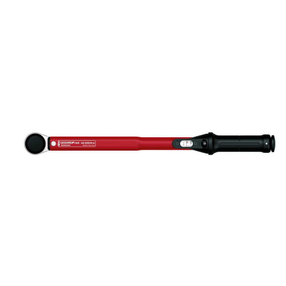 Adjustable Torque Wrench: 0.5″ Square Drive, Newton Meter 40 to 200 Nm