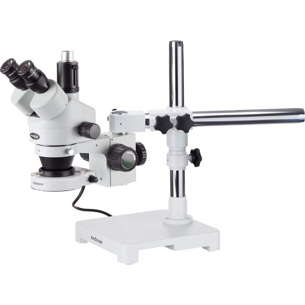 Microscopes; Microscope Type: Stereo; Eyepiece Type: Trinocular; Image Direction: Upright; Eyepiece Magnification: 10x; Maximum Magnification: 7x