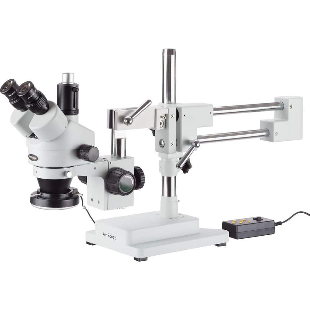 Microscopes; Microscope Type: Stereo; Eyepiece Type: Trinocular; Image Direction: Upright; Eyepiece Magnification: 10x; Maximum Magnification: 7x