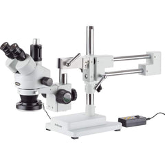 Microscopes; Microscope Type: Stereo; Eyepiece Type: Trinocular; Image Direction: Upright; Eyepiece Magnification: 10x; Maximum Magnification: 7x
