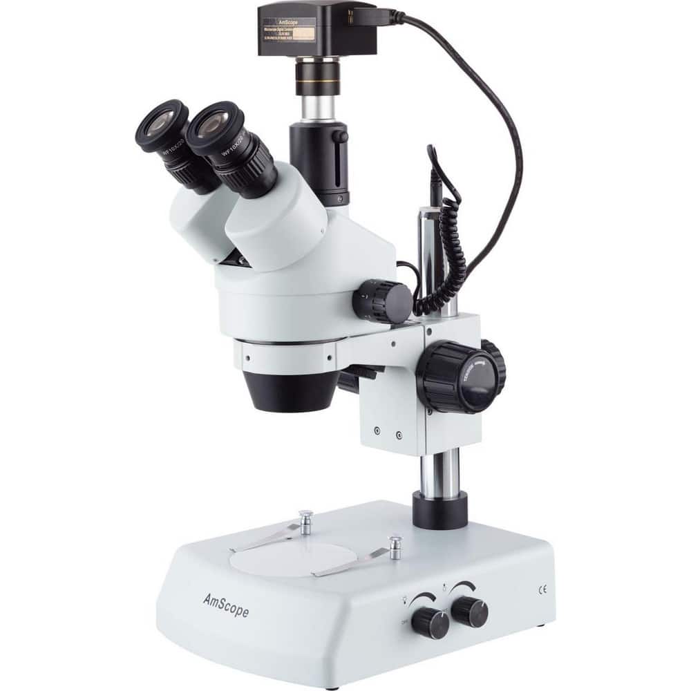 Microscopes; Microscope Type: Stereo; Eyepiece Type: Trinocular; Image Direction: Upright; Eyepiece Magnification: 10x; Maximum Magnification: 3.5x