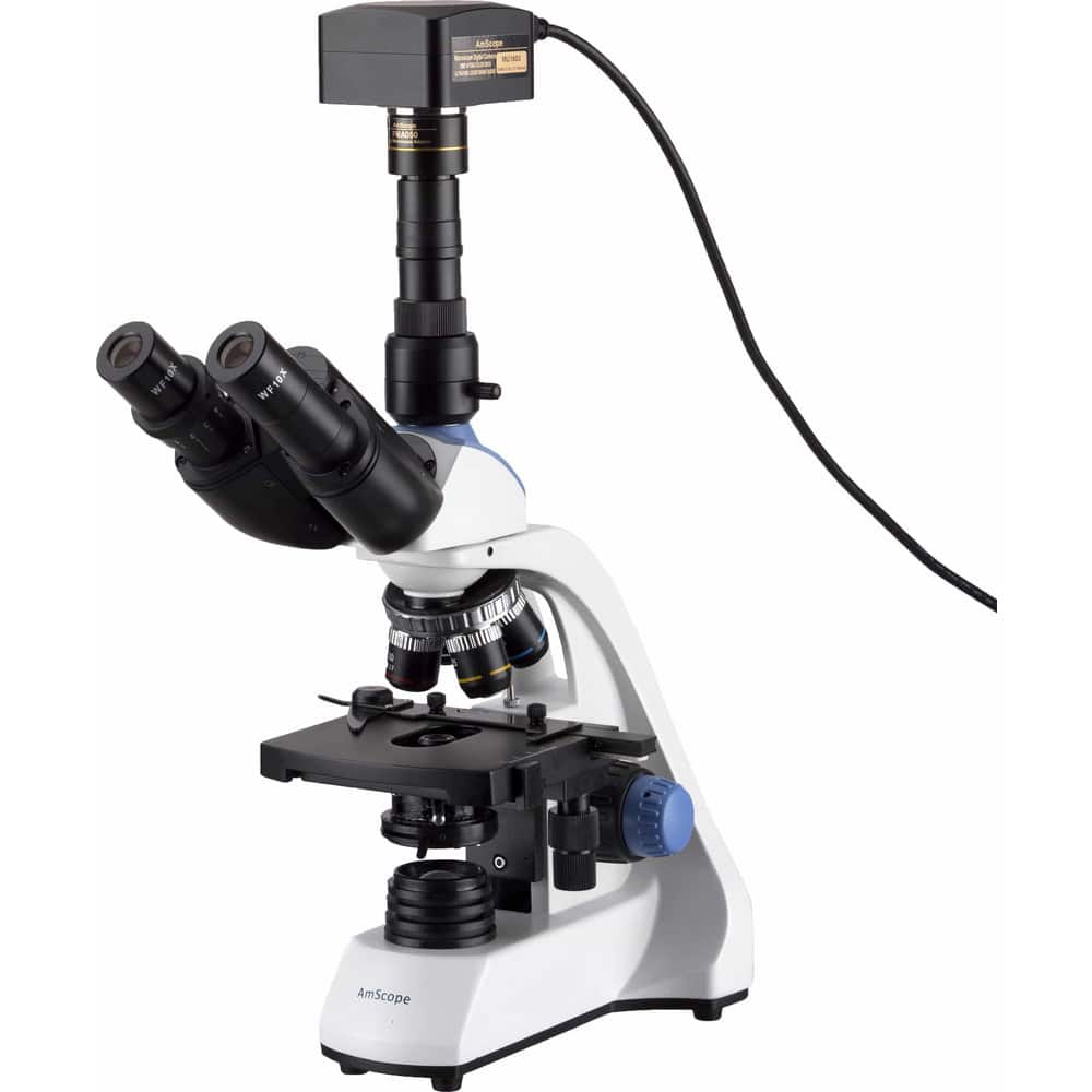 Microscopes; Microscope Type: Compound; Eyepiece Type: Trinocular; Image Direction: Upright; Eyepiece Magnification: 10x; Maximum Magnification: 40x